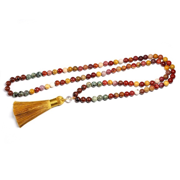 Mookaite Mala 108 gemstone necklace and bracelet - Picture 5 of 7